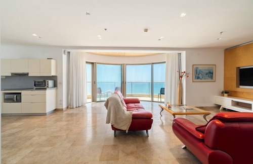 Haifa Apartment | HaCarmel Beach Sea-View Penthouse