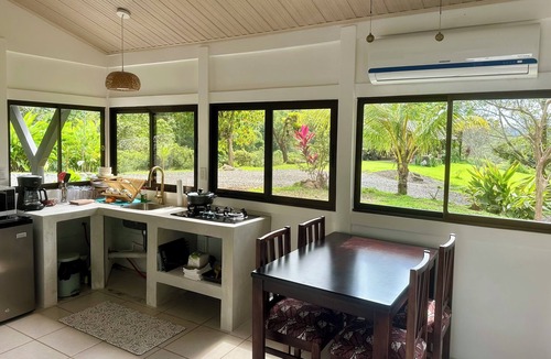 Parrita House | Jungle Casita w glass ceiling stone shower, Pool, 158 private acres with hiking