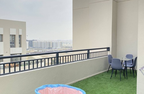 Dubai Apartment | Luxury & Lovely Calm 3BR Apartment with Pool view in a private Gated Community