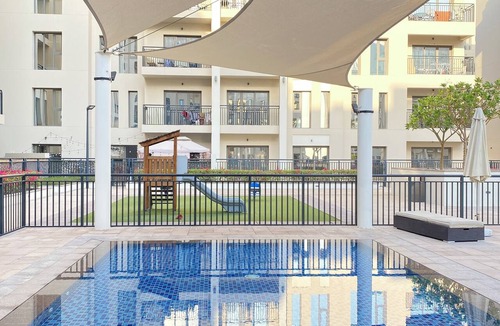 Dubai Apartment | Luxury & Lovely Calm 3BR Apartment with Pool view in a private Gated Community