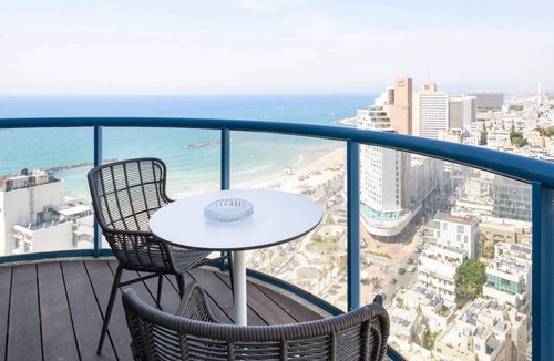 Tel Aviv Promenade Apartment | Luxury Ocean View Armani Apartment With 180 Degree Views