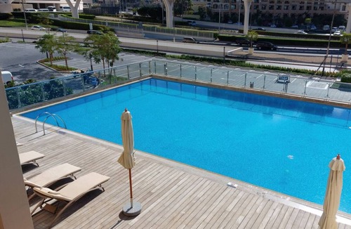 Deira Apartment | Luxury Studio with full sea view in Palm Jumeirah - steps from the mall & beach.