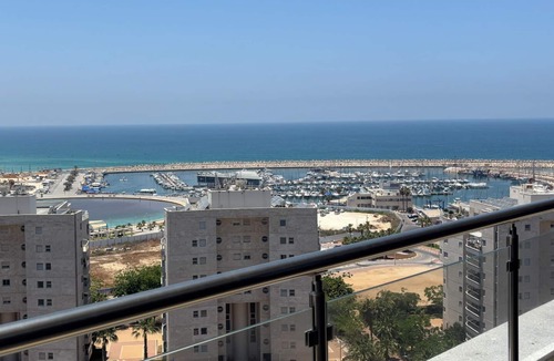 Ashdod Apartment | MARINA LUXURY APARTMENT WITH TERRACE EXCEPTIONAL SEA VIEW BEACH 3 MN