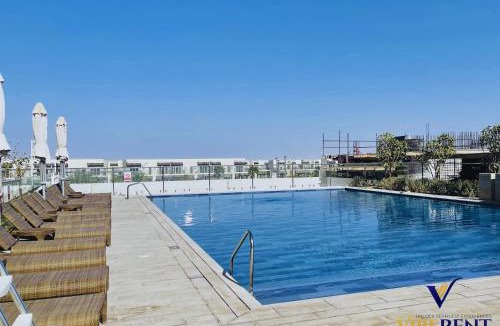 Dubai Apartment | Modern 1BR in Damac Hills 2, Pool & Desert views