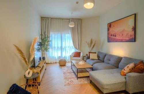 Jumeirah Village Circle Apartment | Modern Dessert Atelier 3 Mins walk to circle mall JVC Brand new Pool Views
