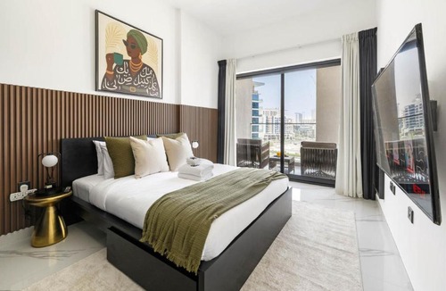 Al Barsha Apartment | New 1BR with Full Balcony Gym Pool and Sauna