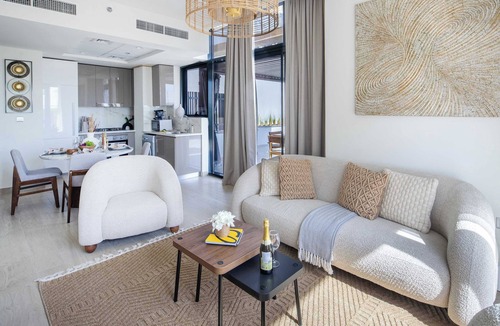 Nad Al Sheba Apartment | Opulent 2BR with Spacious Terrace in MBR City