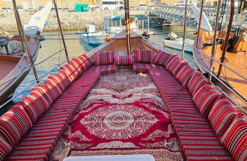 Khasab Boat Rental | Overnight Camping at Dhow with Dolphin Watching, Snorkeling Telegraph Island