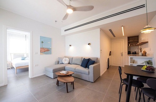 Haifa Apartment | PORT CITY HAIFA - SeaView 1 Bdrm Penthouse