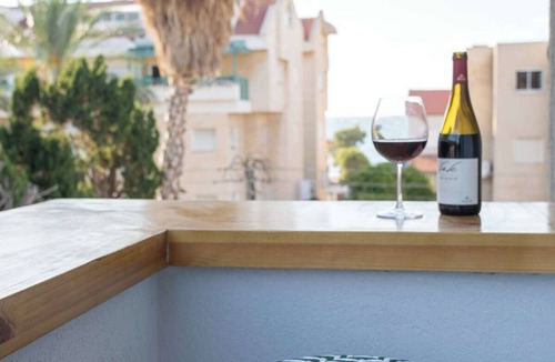 Haifa Apartment | PORT CITY HAIFA-studio w/balcony near the BEACH#1