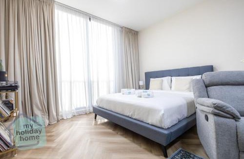 Al Hamra Village Apartment | Private Beach Studio-Yacht Club-Work Space-Pool-Gym
