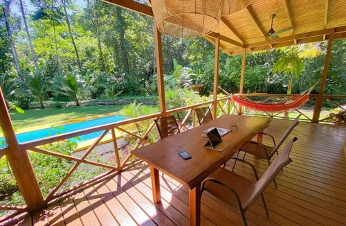 Ballena House | Private Riverside Jungle House w/Pool, Orchard & Wildlife, 5 mins to Beach