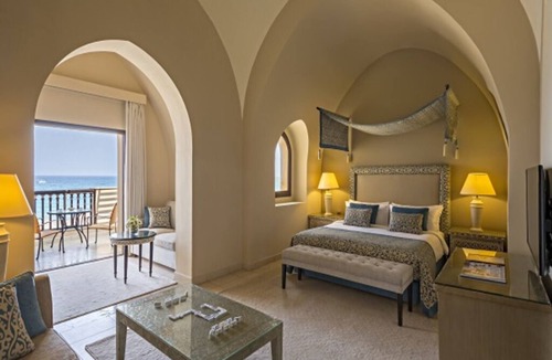 Al Aqah Hotel | Roomy Retreat Steps from a Stunning Beach w/Pool Access + Ocean Views