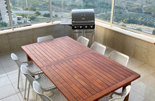 Tiberias Apartment | sea view penthouse with 3 floors and an hot tub! can host up to 15 people .