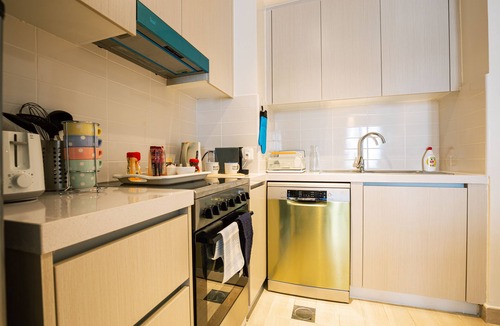 Al Raha Beach Apartment | Sea World location! spacious apartment, fully furnished, sleeps 4