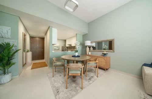 Al Hamriya Apartment | Seaside Modern 1BR Apartment at Blue Bay Walk, Pool & Beach