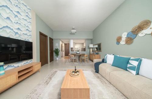 Al Hamriya Apartment | Seaside Modern 1BR Apartment at Blue Bay Walk, Pool & Beach