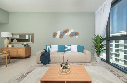 Al Hamriya Apartment | Seaside Modern 1BR Apartment at Blue Bay Walk, Pool & Beach