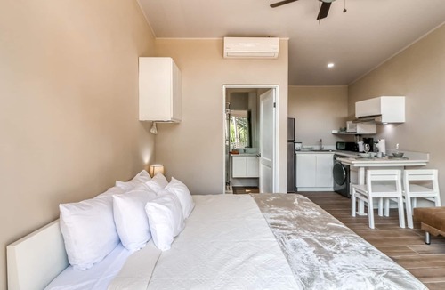 Jaco Apartment | Second Floor Studio with Shared Pool, Partial AC, and Private Washer/Dryer!