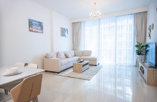 Mina Al Arab Apartment | Serene Chic 1BR in Bay Residences Central 1