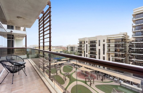 Khalifa City Apartment | Silkhaus Orchid Building | Next to Golf Course