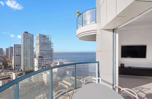 Tel Aviv Promenade Apartment | Sky 2BR condo w/Pool and Sea Views by HolyGuest