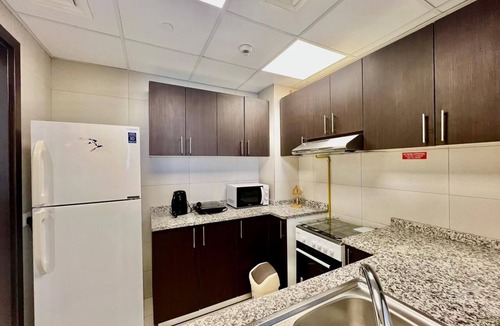 Jadaf Apartment | Sleep 5 1-bedroom apartment in amazing with private parking Pool & gym