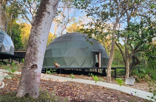 Paquera Villa | Spectacular 2-Level Luxury Dome, Sleeps 8, Curu Wildlife,Walk to Beach,Biolumin