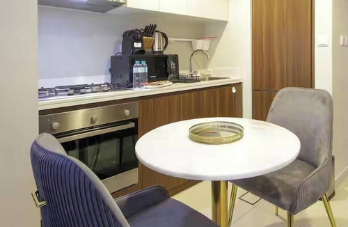 Downtown Dubai Apartment | Studio Fashion Ave Dubai Mall Partial Burj Khalifa
