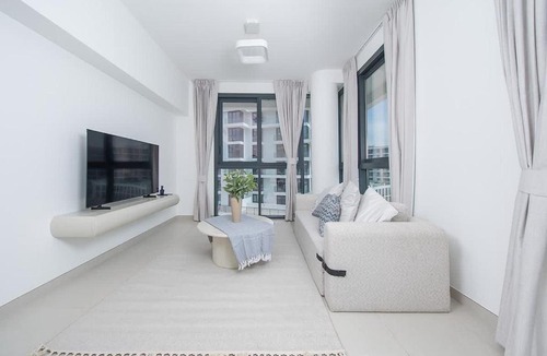 Al Hamriya Apartment | Stylish 2BR in Blue Bay Walk Ajmal Makan