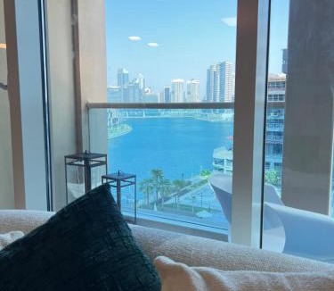 Business Bay Apartment | The Haven Burj Khalifa View - 1BR Business Bay with Balcony&Pool