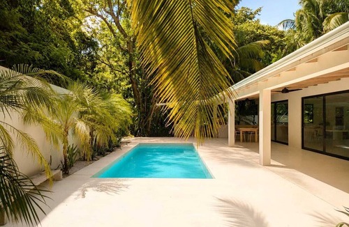 Palm Beach Estates House | The Santosha House - secluded Playa Grande beach 100m Private jungle beach path