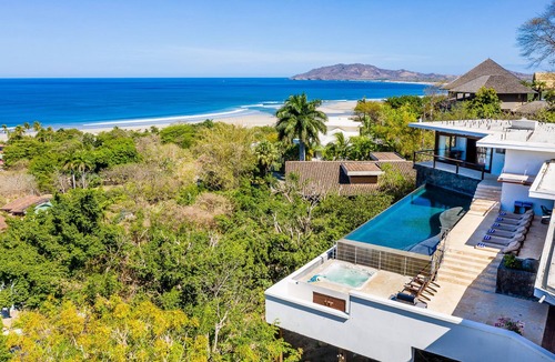 Tamarindo House | Tropical Bali-Style Villa with Ocean Views, Infinity Pool & Hot Tub, Close to the Beach and Town