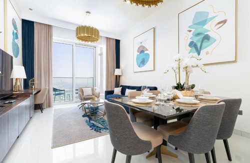 Al Sufouh 2 Apartment | Ultimate Stay - Avani Palm Burj-AlArab View from the pool