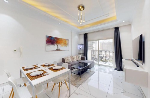 Al Barsha Apartment | Vacationer Holiday Homes I Upgraded 1 Bed with Pool View l Arjan