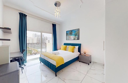 Al Barsha Apartment | Vacationer Holiday Homes I Upgraded 1 Bed with Pool View l Arjan