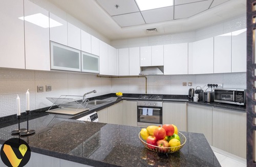Business Bay Apartment | Vogue | Business Bay with full Burj Khalifa View