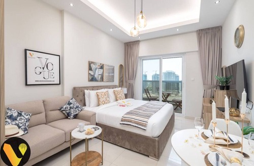 Dubai Sports City Apartment | Vogue Studio at Hera Tower Sports City