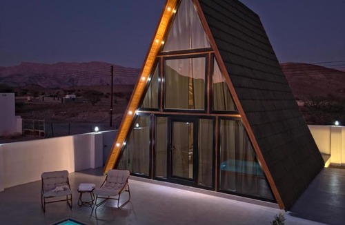 Bidiya Ski Chalet | Wadi Bani Khalid-Al Joud Green hostel A-Frame Cabin