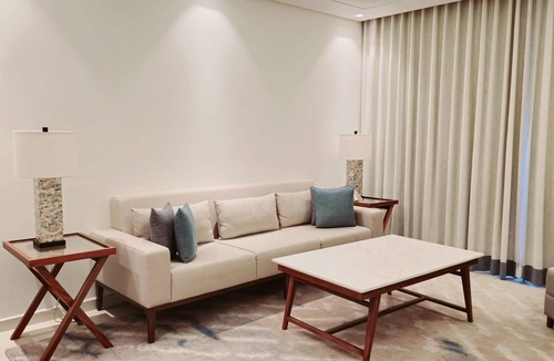 Zubara Apartment | Wake Up to Waves - Modern two-bedroom apartment with uninterrupted Sea View"