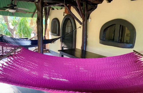 Avellanas Beach House | Walk to Beach Playa Avellanas Treehouse Private Gated Cold AC Fast WiFi