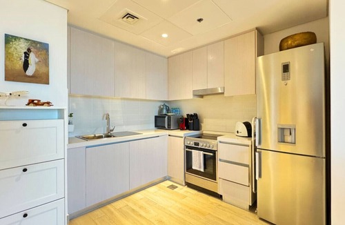 Al Raha Beach Apartment | Yas Island Bliss: 1BR with Private Balcony and View
