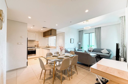 Za'abeel 2 Apartment | Zinnia 2BHK By Downtown Burj Khalifa View
