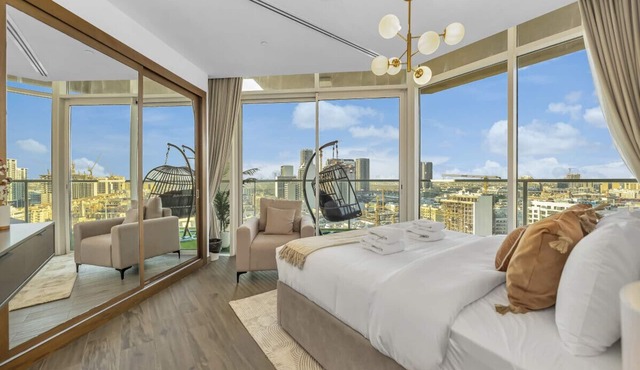 1BR | Panoramic City View & Pool | Gym | Zaya JVC