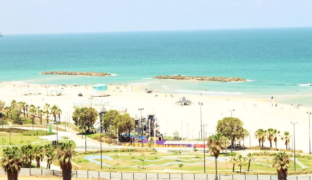 1st Line Beach View; Food & Pool Option. Massage Chair. Steps From Marina Mall