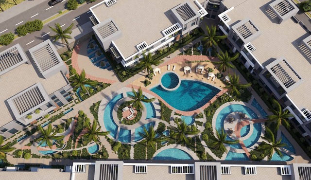 2-bedroom apartment in sunny Red Sea Governorate with pool view