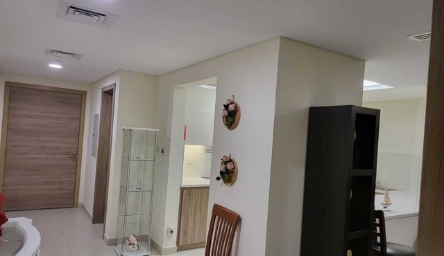 401 Luxurious furnished two bedroom apartment with maid room for short let