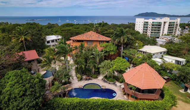 A 5 bedroom classic Tamarindo Beach House . Close to everything yet very private