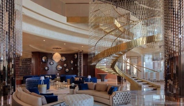 A modern luxurious 3 bedroom apartment with Buri Khalifa view at Paramount Hotel