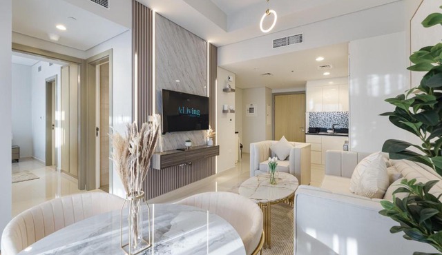 ALiving Classy 2BR Apartment with Balcony I Aykon City, Business Bay- 5615